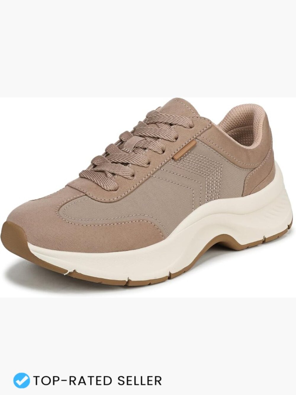 Women's Lace-Up Platform Sneakers Casual Walking Shoes Breathable Mesh Cushioned